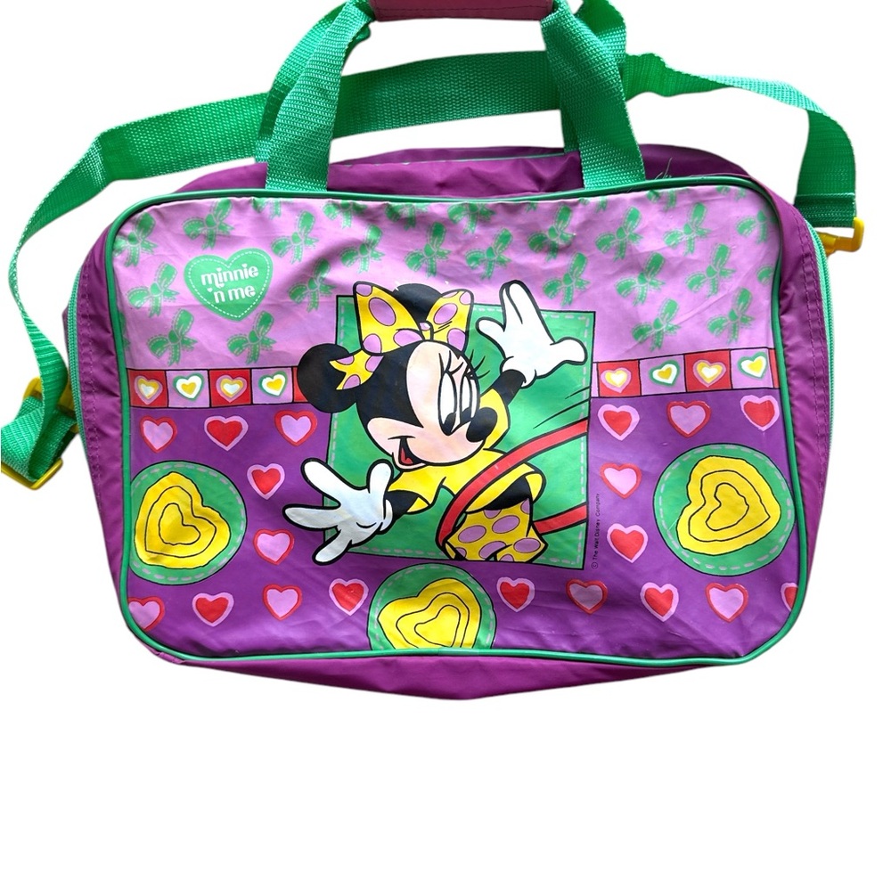 Minnie Mouse Purple and Green Duffle Bag